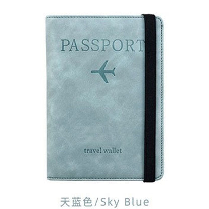 Ribbon Color-Changing Anti-Theft Pu Passport Holder Passport Multi-Internal Pavilion Multi-Flap Pocket Pants Passport Document - image 2