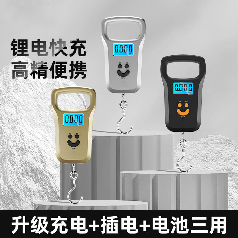 Household Rechargeable Luggage Scale Portable Handheld Scale Electronic Scale 50kg Express Scale Fishing Scale Food Buying Scale Package Scale - image 2
