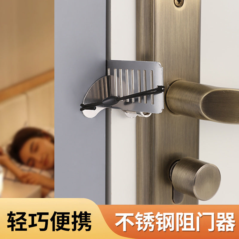 Door Lock Door Stopper Travel Portable Lock Door Lock Hotel Anti-Theft Lock Anti-Theft Door Stopper Safety Lock - image 1