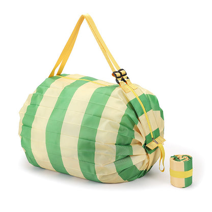 New travel folding bag clothes storage bag large capacity travel handbag striped printed storage bag - image 5