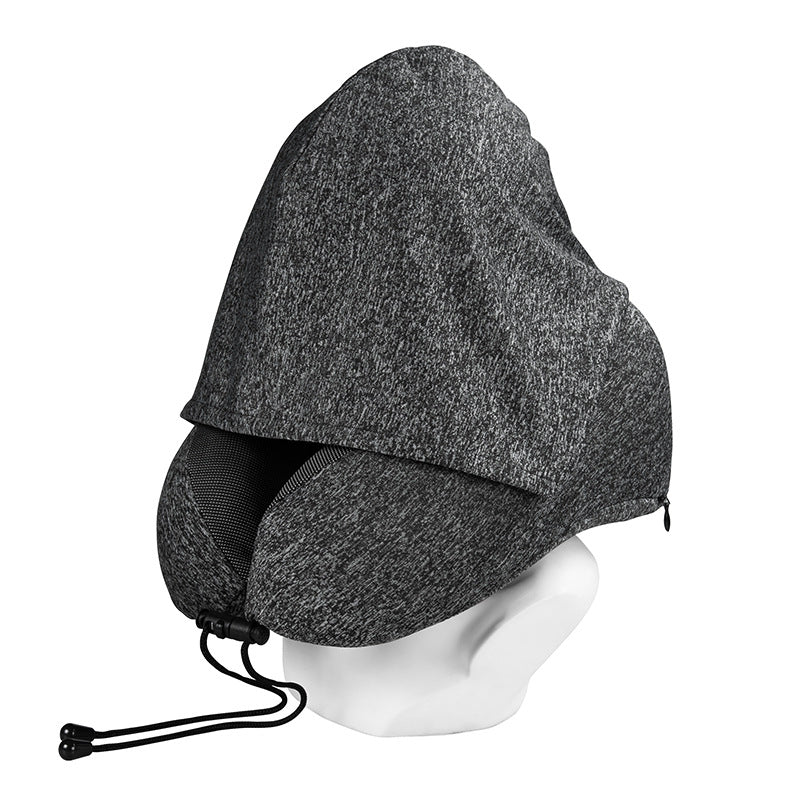 U-Shaped Pillow with Hat, Memory Foam, Light-Blocking Travel Pillow, Airplane Neck Pillow, Office Memory Nap Pillow, Customizable - image 5