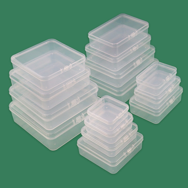 Plastic Box transparent box jewelry box earplugs box jewelry mini organizing fishhook storage box pill box packing box - image 2
