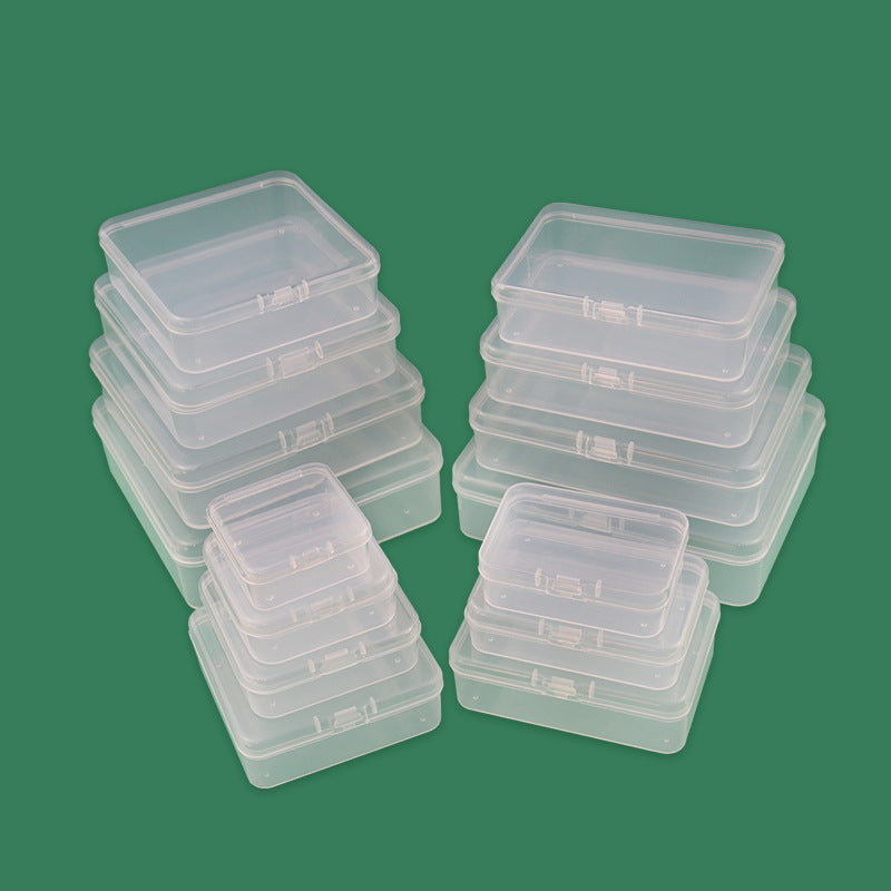Plastic Box transparent box jewelry box earplugs box jewelry mini organizing fishhook storage box pill box packing box - image 4