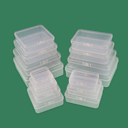Plastic Box transparent box jewelry box earplugs box jewelry mini organizing fishhook storage box pill box packing box - image 4