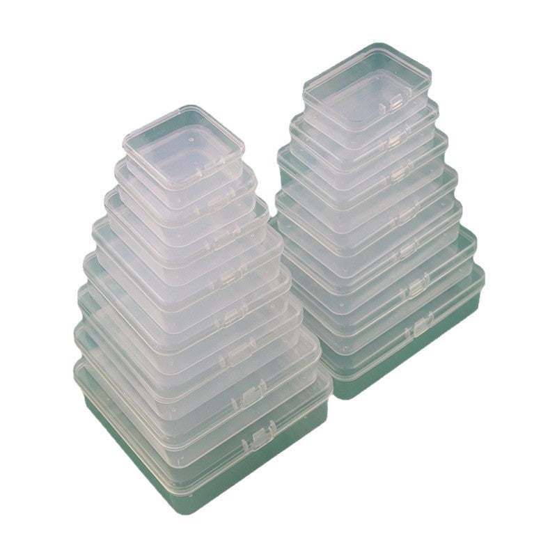 Plastic Box transparent box jewelry box earplugs box jewelry mini organizing fishhook storage box pill box packing box - image 5