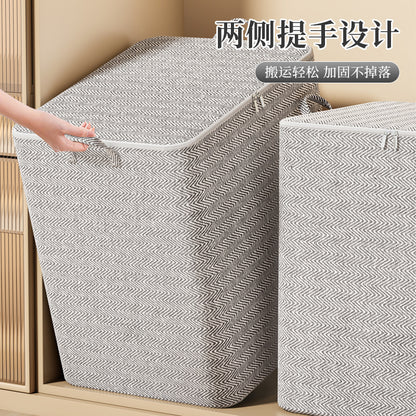 Household Luggage Packing Bag Storage Bag Clothes Quilt Clothing Moving Bedroom Fabric Large Capacity Storage Box Sundries - image 2