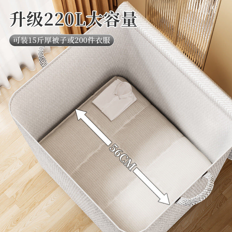 Household Luggage Packing Bag Storage Bag Clothes Quilt Clothing Moving Bedroom Fabric Large Capacity Storage Box Sundries - image 4