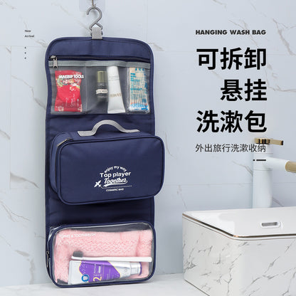 Travel Business Cosmetics Bag for Men and Women on Business Trips, Portable Large-Capacity Toiletry Bag That Can Be Hung with Dry and Wet Separation for Washing - image 1