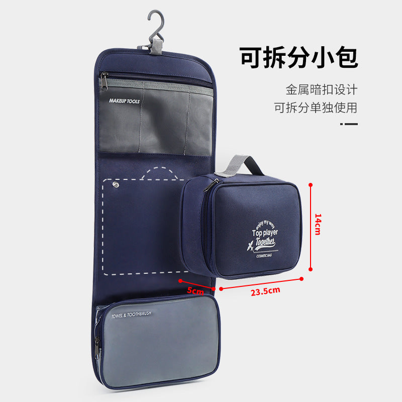 Travel Business Cosmetics Bag for Men and Women on Business Trips, Portable Large-Capacity Toiletry Bag That Can Be Hung with Dry and Wet Separation for Washing - image 2