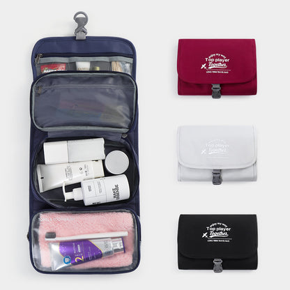 Travel Business Cosmetics Bag for Men and Women on Business Trips, Portable Large-Capacity Toiletry Bag That Can Be Hung with Dry and Wet Separation for Washing - image 4