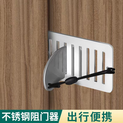 Door stopper door stopper carrying portable hotel anti-theft lock anti-riot door lock top door stopper travel safety lock - image 1