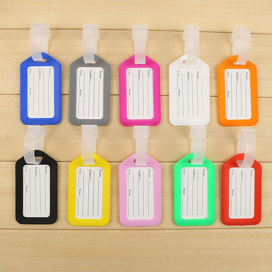 Plastic Pp Aircraft Luggage Tag, Suitcase Address Tag, Boarding Pass, Travel Luggage Accessories, Name Tag - image 1