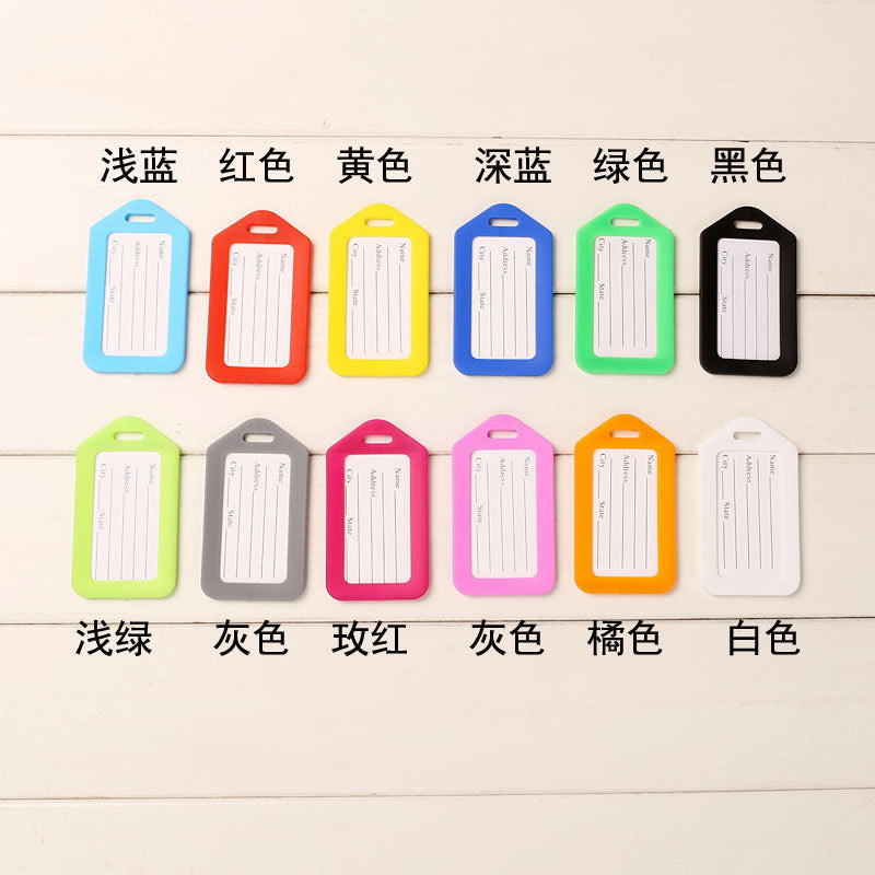 Plastic Pp Aircraft Luggage Tag, Suitcase Address Tag, Boarding Pass, Travel Luggage Accessories, Name Tag - image 2