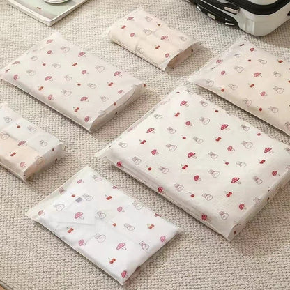 In-Stock Wholesale Travel Clothing Dust-Proof Storage Bags, Underwear Packing Pe Shoe and Clothing Frosted Zipper Bags - image 1