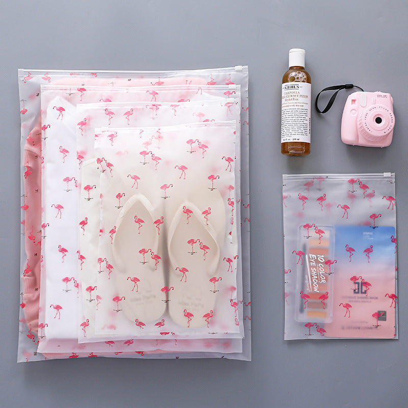 In-Stock Wholesale Travel Clothing Dust-Proof Storage Bags, Underwear Packing Pe Shoe and Clothing Frosted Zipper Bags - image 2