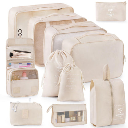 Cross-border Travel Storage Bag suit Digital Toiletries Cosmetics Sub-packaging Storage Bag Clothes Shoes Duffel Bag - image 1