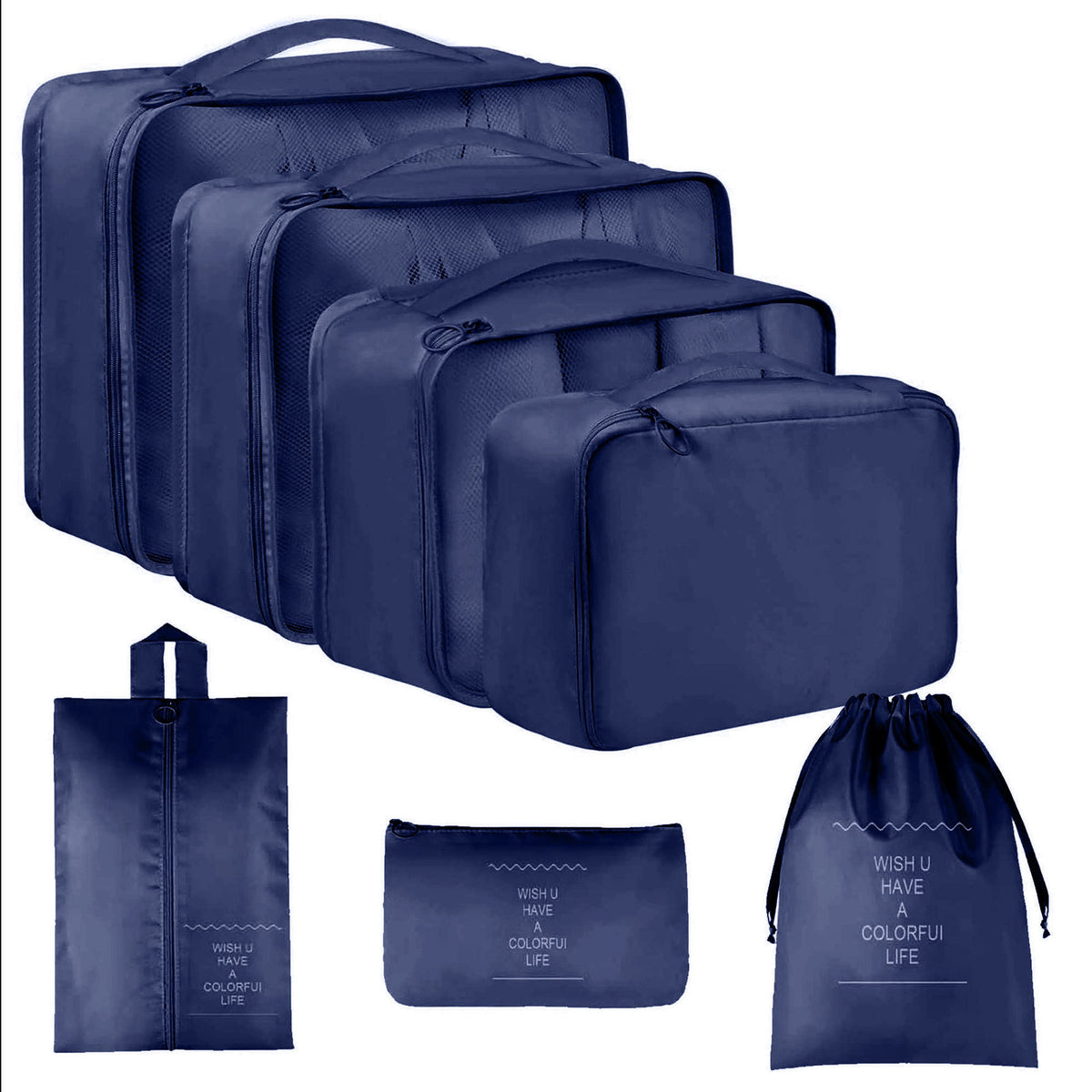Cross-border Travel Storage Bag suit Digital Toiletries Cosmetics Sub-packaging Storage Bag Clothes Shoes Duffel Bag - image 4