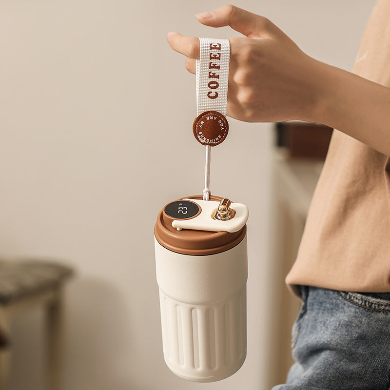 High-Quality 316 Stainless Steel Coffee Cup with Smart Temperature Display, Portable Insulated Travel Mug, Customizable Gift Water Bottle - image 3
