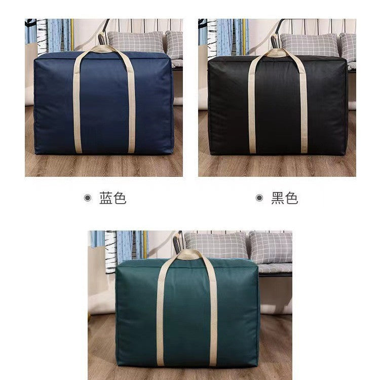 Woven bag moving packing bag extra large luggage bag moisture-proof storage bag quilt clothes bag handbag non-woven fabric - image 4