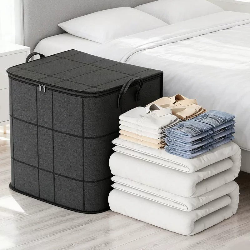 Travel Bag folding large capacity clothes pants short-distance luggage bag portable trolley simple waterproof dustproof storage bag - image 4