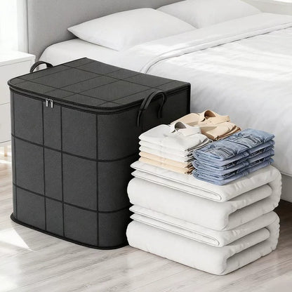 Travel Bag folding large capacity clothes pants short-distance luggage bag portable trolley simple waterproof dustproof storage bag - image 4