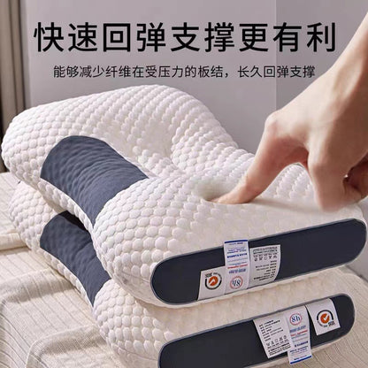 Factory Direct knitted cotton SPA massage pillow neck pillow single student dormitory household wholesale pillow core - image 1