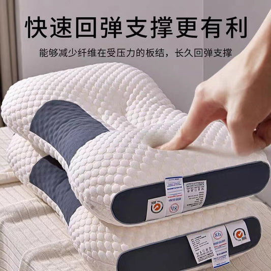 Factory Direct knitted cotton SPA massage pillow neck pillow single student dormitory household wholesale pillow core - image 1