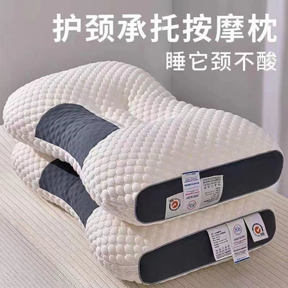 Factory Direct knitted cotton SPA massage pillow neck pillow single student dormitory household wholesale pillow core - image 2