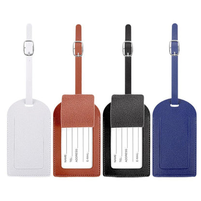 Leather Luggage Tag, Luggage Bag, Luggage Label, Color Privacy Cover, Name Card, Adjustable Strap, Anti-Theft Design - image 5