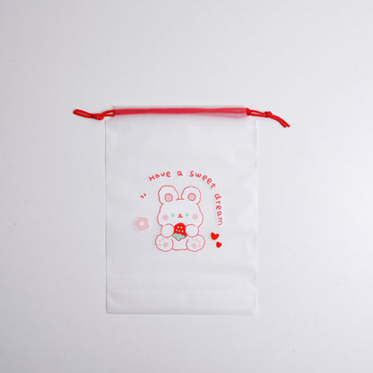 Cartoon Drawstring Pouch for Underwear and Socks, Thickened Travel Storage Drawstring Bag, Waterproof Frosted Bag, Cute Clothing Storage - image 5