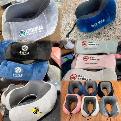 Wholesale U-Shaped Pillow Memory Foam U-Shaped Neck Pillow with Logo Storage Travel Portable Cross-Border Neck Pillow Neck Support Pillow U-Shaped Pillow - image 2
