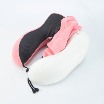 Wholesale U-Shaped Pillow Memory Foam U-Shaped Neck Pillow with Logo Storage Travel Portable Cross-Border Neck Pillow Neck Support Pillow U-Shaped Pillow - image 3