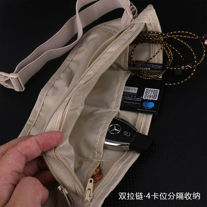 Close-Fitting Anti-Theft Document Bag, Overseas Travel Wallet, Passport Bag, Card Bag, Thin Mobile Phone Waist Bag, Travel Anti-Theft Bag - image 2
