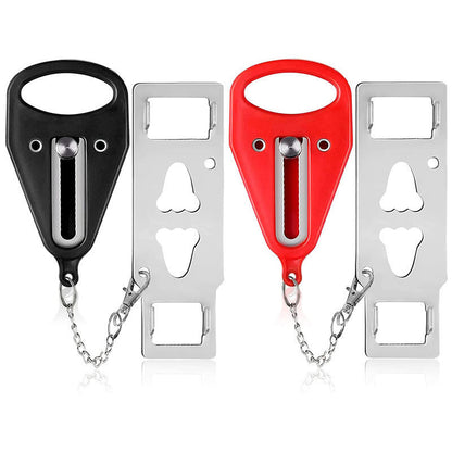 Cross-border portable door lock cross-border travel door lock anti-theft door lock safety buckle door blocker in stock lock - image 3