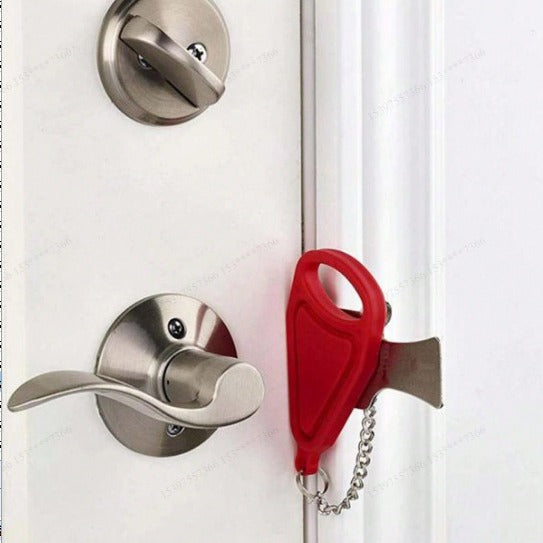 Cross-border portable door lock cross-border travel door lock anti-theft door lock safety buckle door blocker in stock lock - image 5