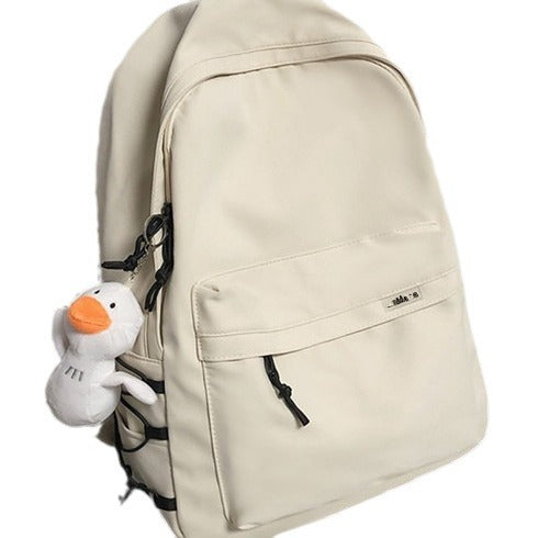 Backpack men's simple large capacity travel backpack women's casual Japanese junior high school student schoolbag men - image 5