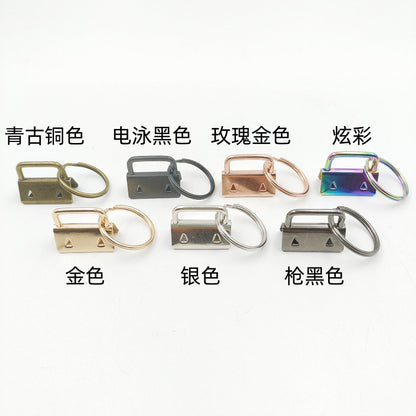 Key Ring luggage metal ribbon tail clip 25mm hardware rope connection horse buckle hanging clip belt color clip - image 2