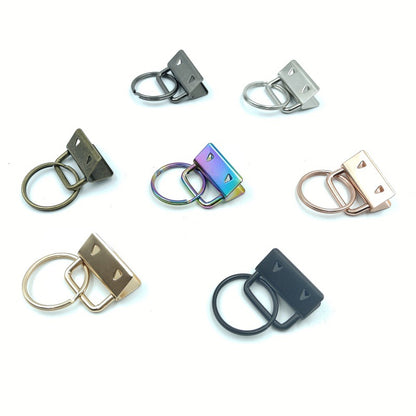 Key Ring luggage metal ribbon tail clip 25mm hardware rope connection horse buckle hanging clip belt color clip - image 3