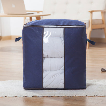 Factory Direct Sales Extra-Large Quilt Storage Bag, Thickened Non-Woven Fabric Clothing and Quilt Organizing Packing Bag, Household Storage Bag - image 3