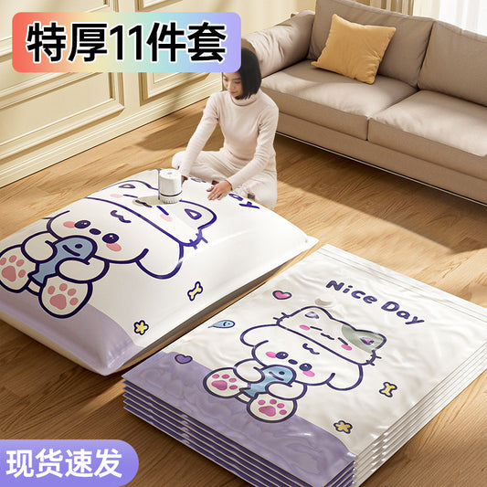 Vacuum compression bag thickened storage clothing quilt pumping air clothes quilt down jacket special bag - image 1