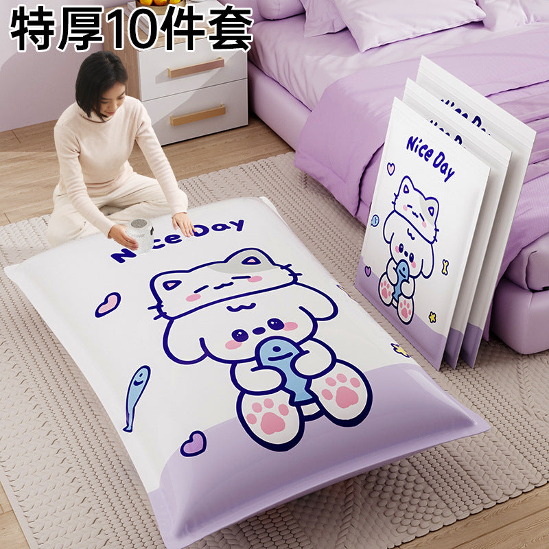Vacuum compression bag thickened storage clothing quilt pumping air clothes quilt down jacket special bag - image 2