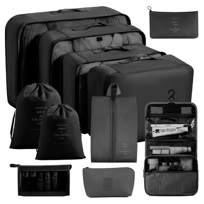 Cross-border Travel Storage Bag Eight-piece Set Business Travel Storage Bag Large Capacity Storage Bag Waterproof Travel Storage Bag - image 4