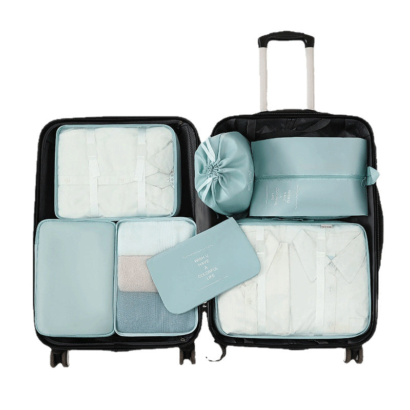 Travel storage 7-piece multi-functional clothes and shoes classification organizing bag washing and protection wet and dry separation 7-piece storage bag - image 5