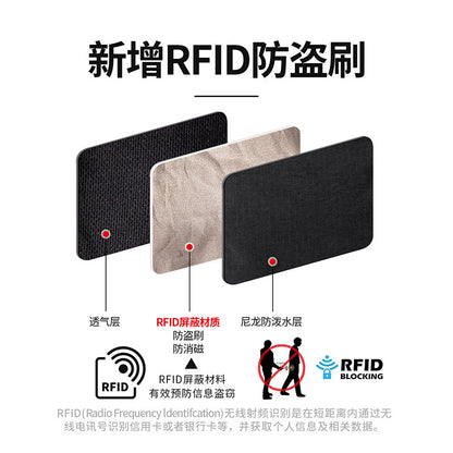 Weiqiang new cross-border travel RFID anti-theft waist bag outdoor sports running waterproof nylon close-fitting lightweight - image 2