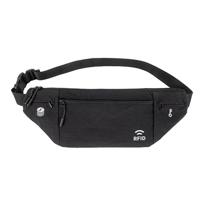 Weiqiang new cross-border travel RFID anti-theft waist bag outdoor sports running waterproof nylon close-fitting lightweight - image 5