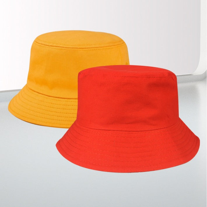 Printed Logo Fisherman Hat Advertising Hat Travel Sun Protection Family Polyester Cotton Double-Sided Dome Hat Outdoor Sunshade Basin Hat - image 4