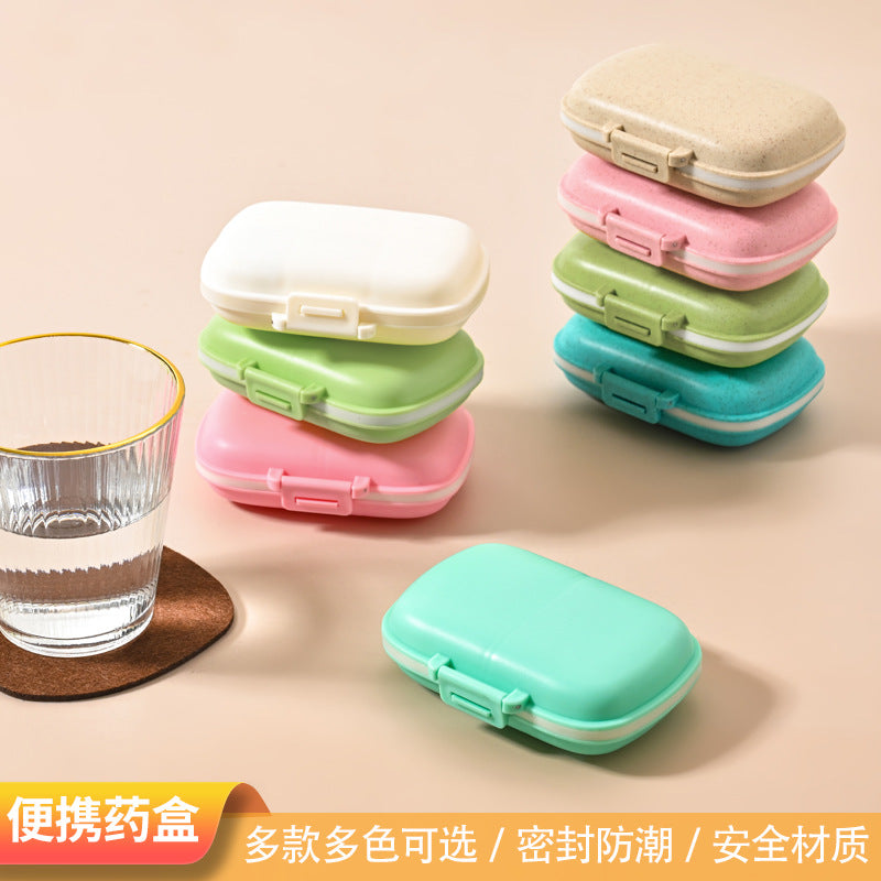 Amazon portable 8-grid sealed medicine box dustproof moisture-proof medicine storage 7 days a week medicine packing box wholesale - image 3