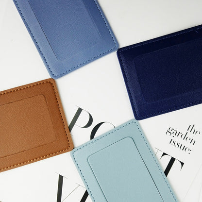 Cross-border Thickened PU Leather boarding pass Horizontal and Vertical Flip Cover with Bag Complimentary Interior Signature Paper Leather Luggage Tag - image 2