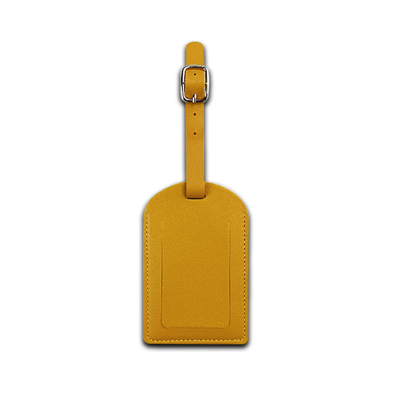 Cross-border Thickened PU Leather boarding pass Horizontal and Vertical Flip Cover with Bag Complimentary Interior Signature Paper Leather Luggage Tag - image 5