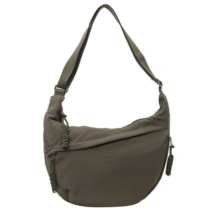 Fashion Cloth Bag Female Student Class Satchel Nylon Cloth Crossbody Bag Large Capacity Shoulder Bag Japanese Style Travel Dumpling Bag - image 2